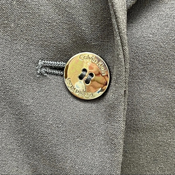 CALVIN Klein Navy 2-Button Blazer Jacket 2 - Picture 3 of 7